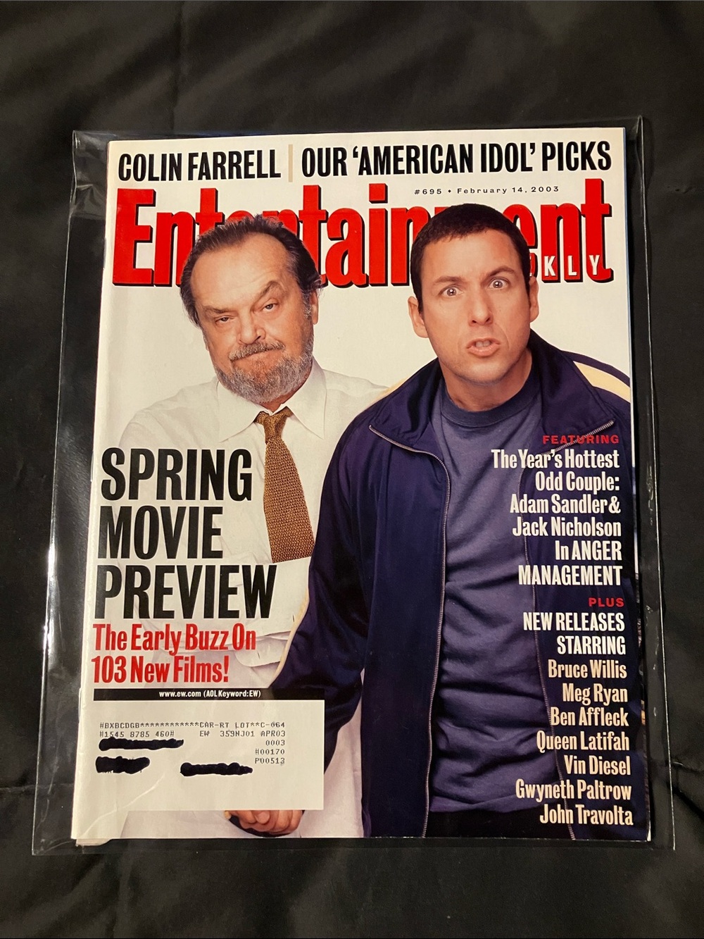 Entertainment Weekly - Spring Movie Preview / Anger Management